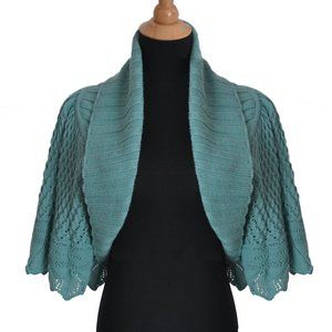 Catherine Malandrino Wool Crocheted Shrug